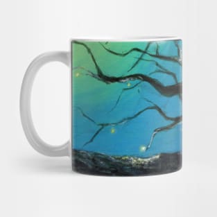 Starry Owl - Acrylic Painting of a Magical Night Mug